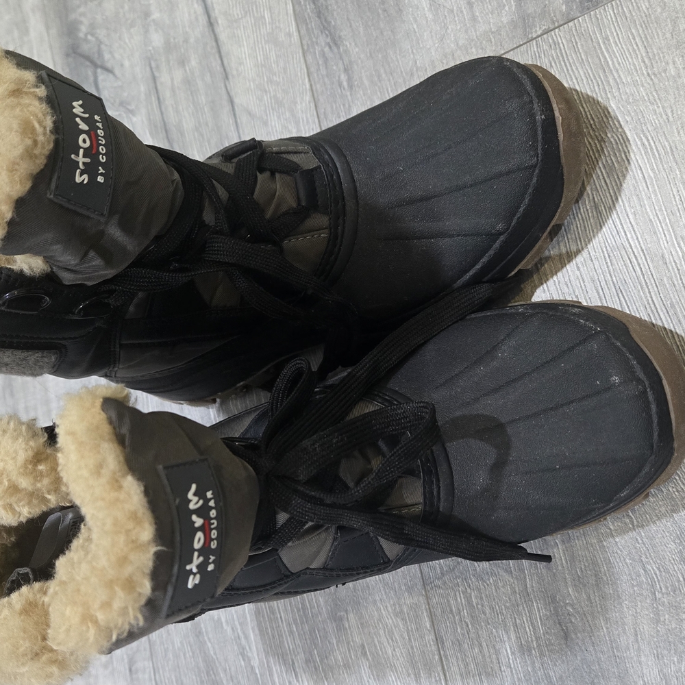Cougar Black Winter & Rain Boots